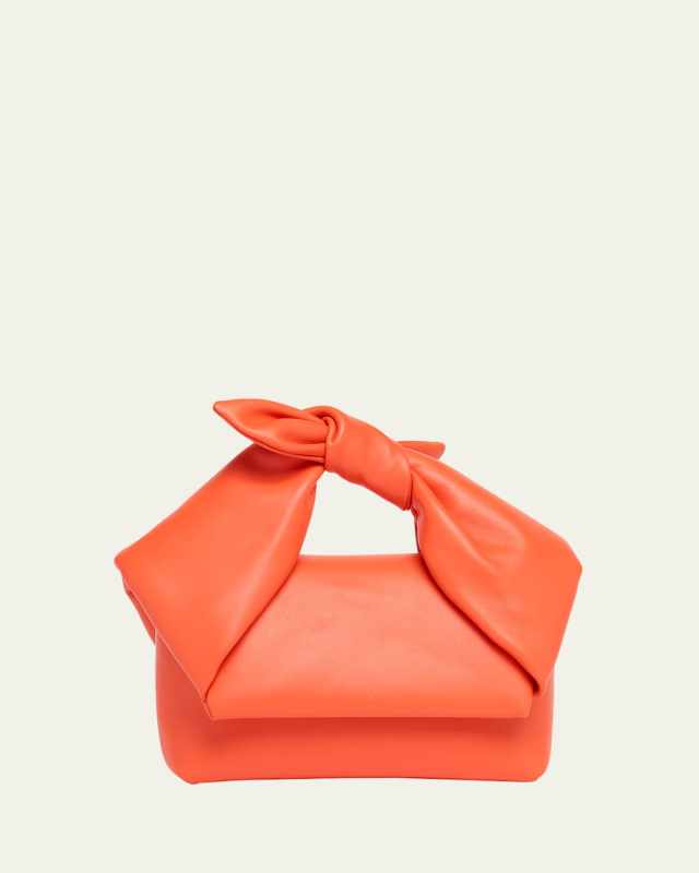 Twister Bow Small Leather Crossbody Bag